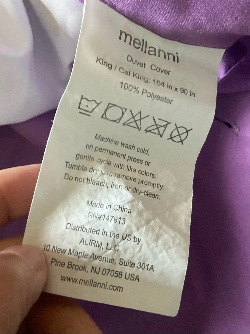 🤑 SALE. Purple Floral Duvet cover and Shams - King size